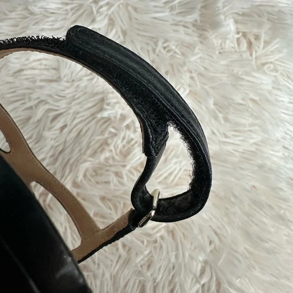 Elegant Black Strappy Heels - Picture 12 of 14